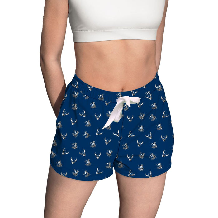 Western Washington Vikings Vive La Fete Game Day All Over Logo Womens Lounge Shorts