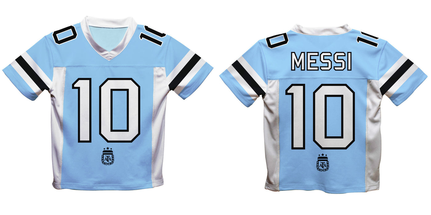 Argentina National Team Lionel Messi Boys Fashion Football Jersey V2