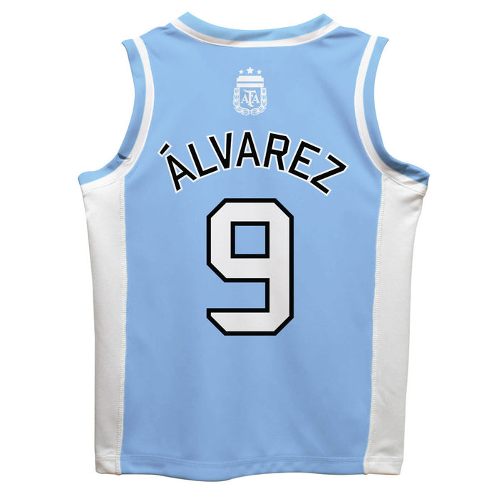 Argentina National Team Julian Alvarez Boys Fashion Basketball Jersey