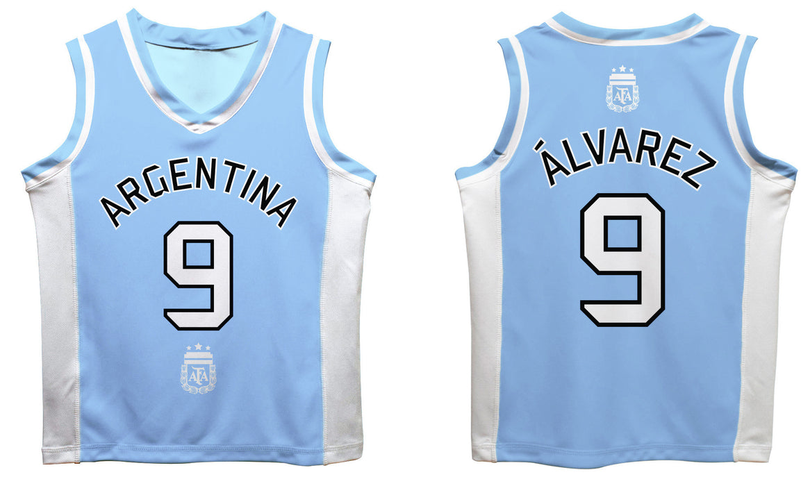 Argentina National Team Julian Alvarez Boys Fashion Basketball Jersey