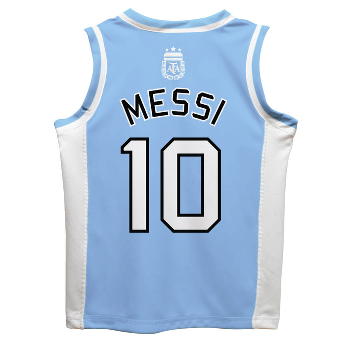 Argentina National Team Lionel Messi Boys Fashion Basketball Jersey