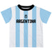 Argentina National Team Julian Alvarez Boys Game Day Light Blue With White Short SleeveTee