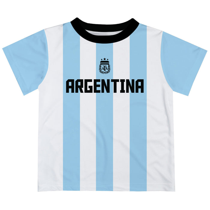 Argentina National Team Lionel Messi Boys Short Sleeve T-Shirt