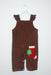 Xmas Stocking Applique Girl's Overall