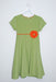 Green Corduroy Circle Dress