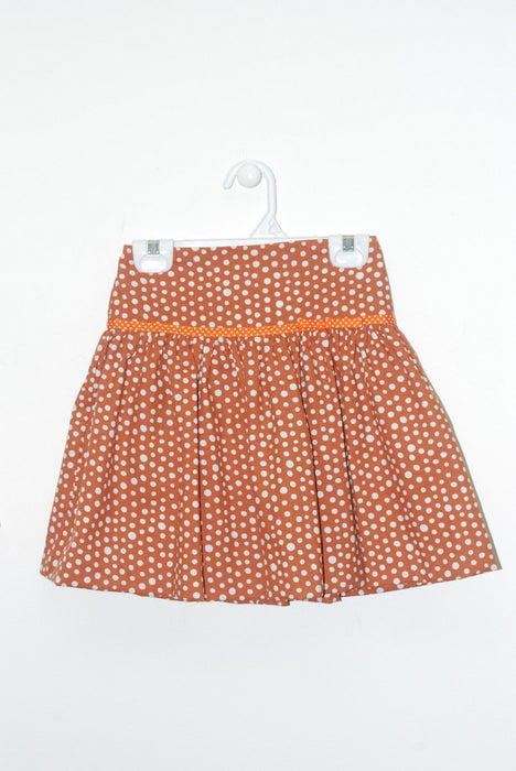 Burnt Orange Polka Dot Skirt