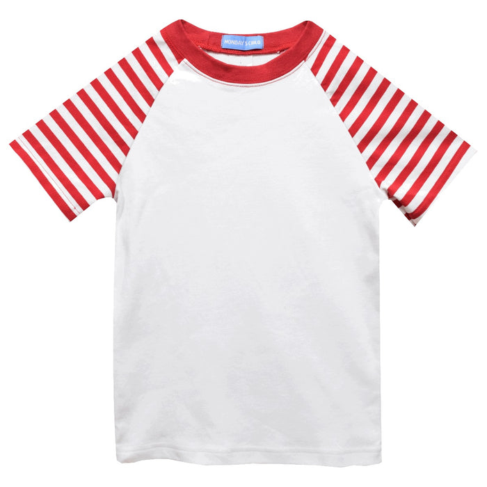 Red Stripe Short Sleeve Boys Tee