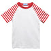 Red Stripe Short Sleeve Boys Tee