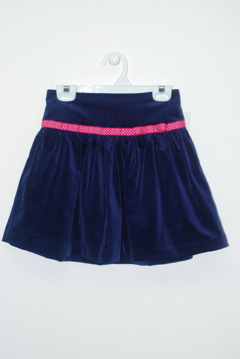 Navy Velvet Skirt