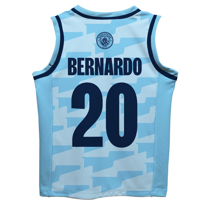 Manchester City Bernardo Silva Boys Fashion Basketball Top