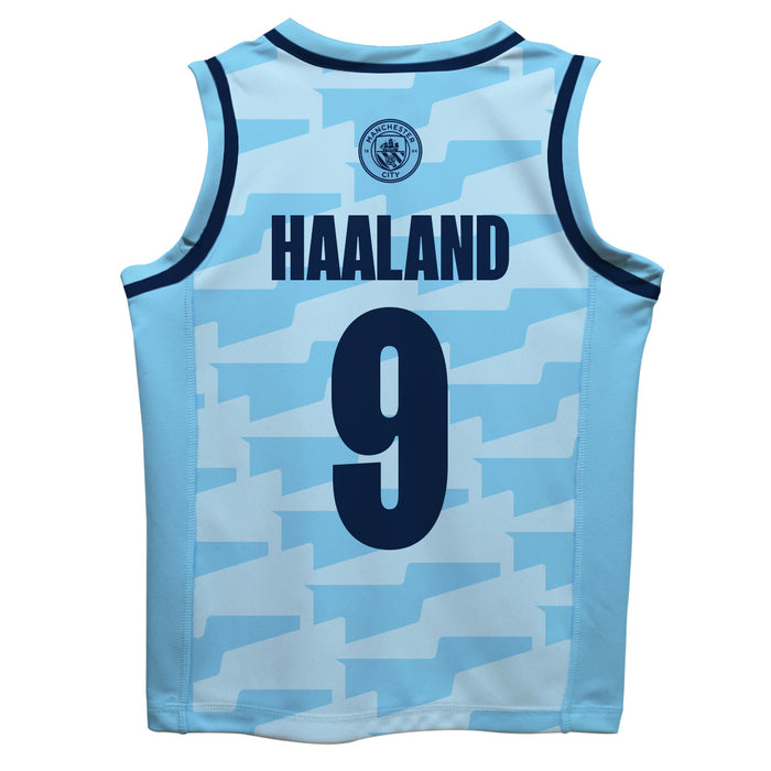 Manchester City Erling Haaland Boys Fashion Basketball Top