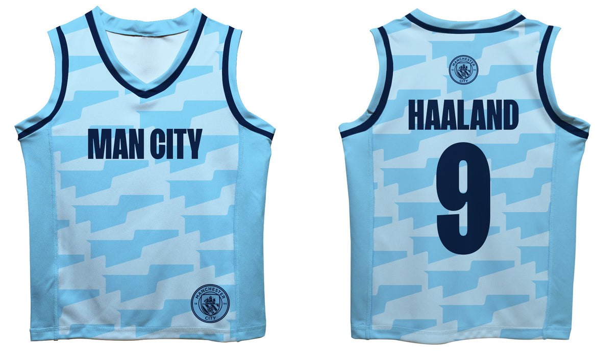 Manchester City Erling Haaland Boys Fashion Basketball Top