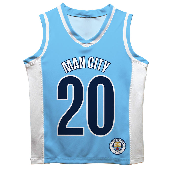 Manchester City Bernardo Silva Boys Fashion Basketball Top V3