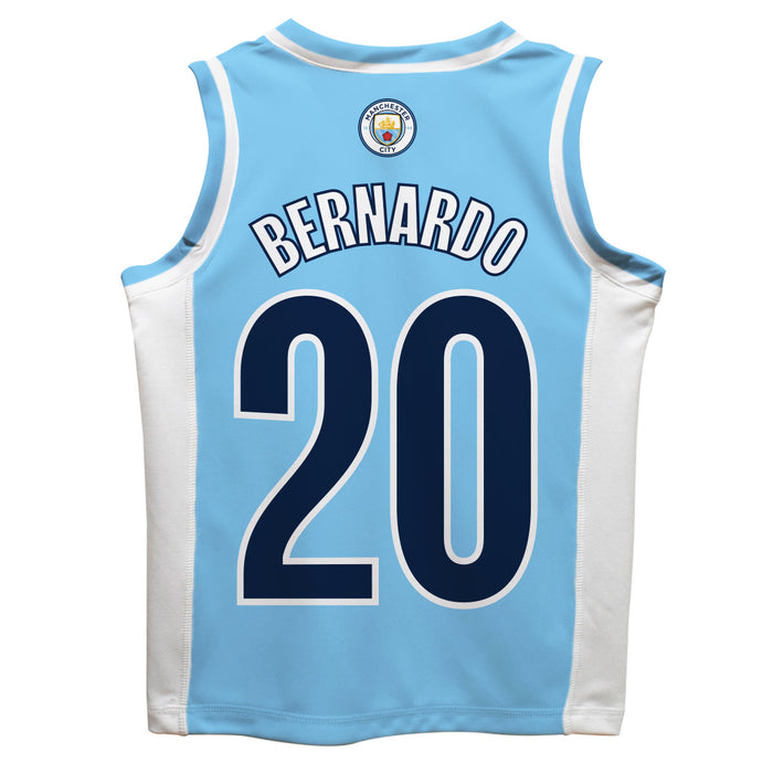 Manchester City Bernardo Silva Boys Fashion Basketball Top V3