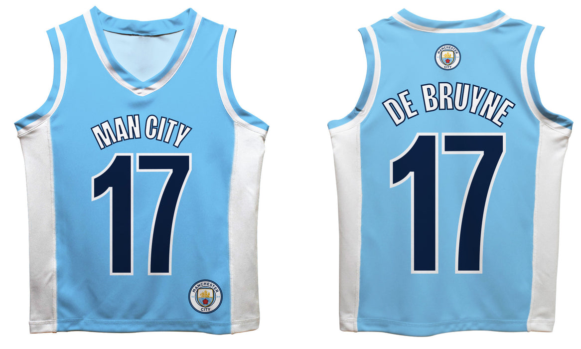 Manchester City Kevin de Bruyne Boys Fashion Basketball Top V3