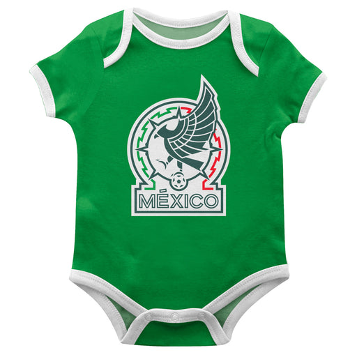 Mexico National Soccer Team Infant Game Day Green Short Sleeve Onesie New Fan Logo and Mascot Bodysuit