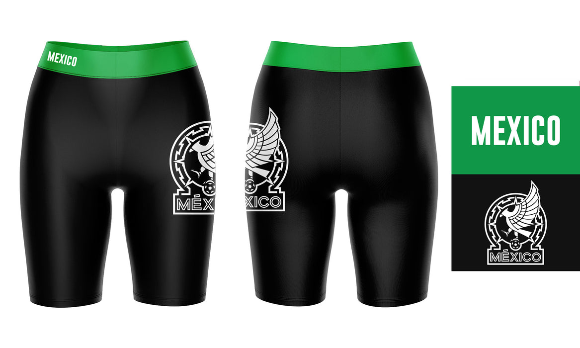 Mexico National Soccer Team Game Day Logo on Thigh and Waistband Women Bike Short