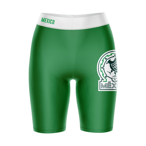 Mexico National Soccer Team Game Day Logo on Thigh and Waistband Women Bike Short