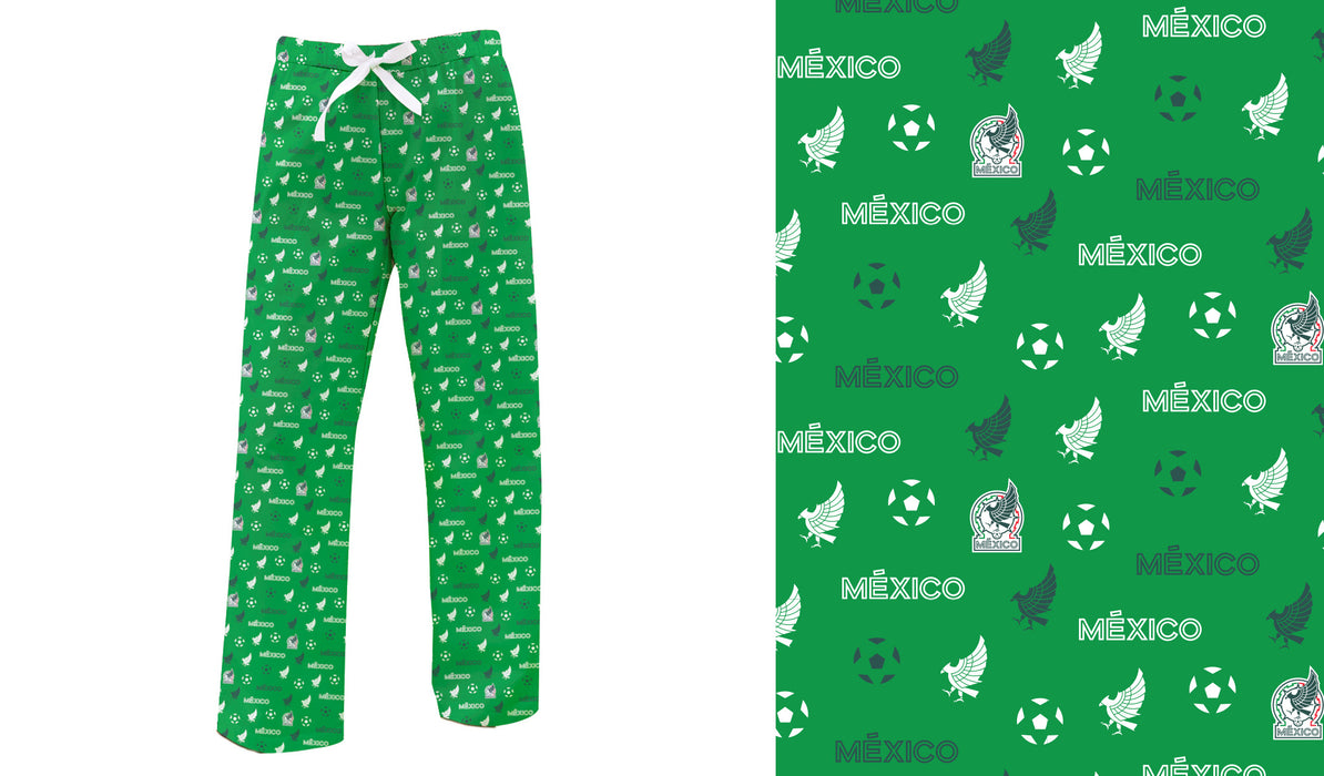 Mexico National Soccer Team Game Day All Over Logo Womens Lounge Pants