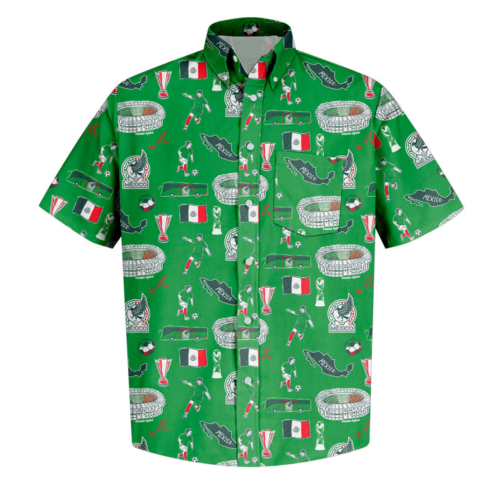 Mexico National Soccer Team Short Sleeve Button Down Shirt