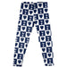 Tottenham Hotspur Vive La Fete Girls All Over Logo Elastic Waist Navy Leggings Tights