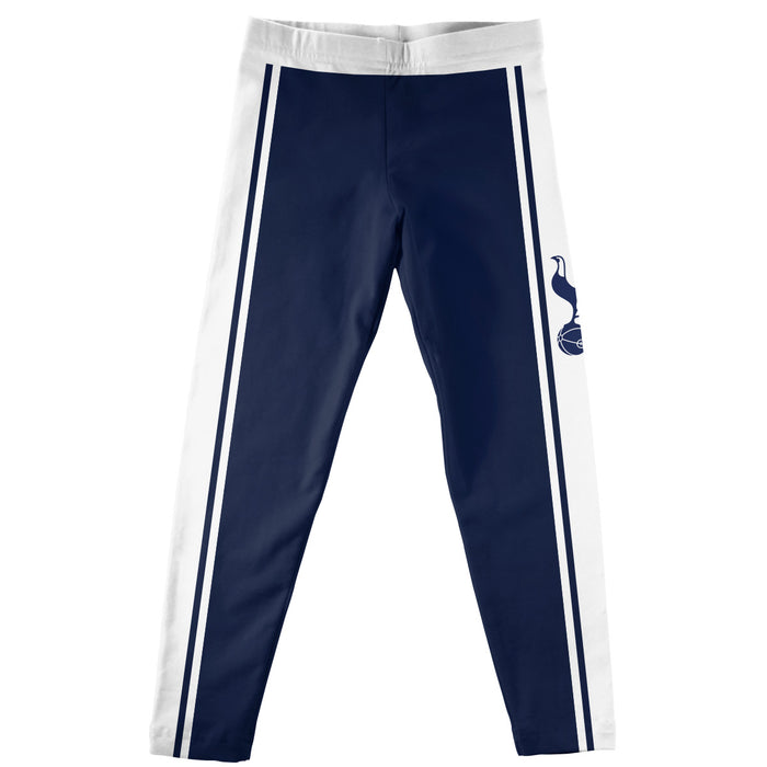 Tottenham Hotspur Girls Game Day Navy with White Stripes Leggings Tights