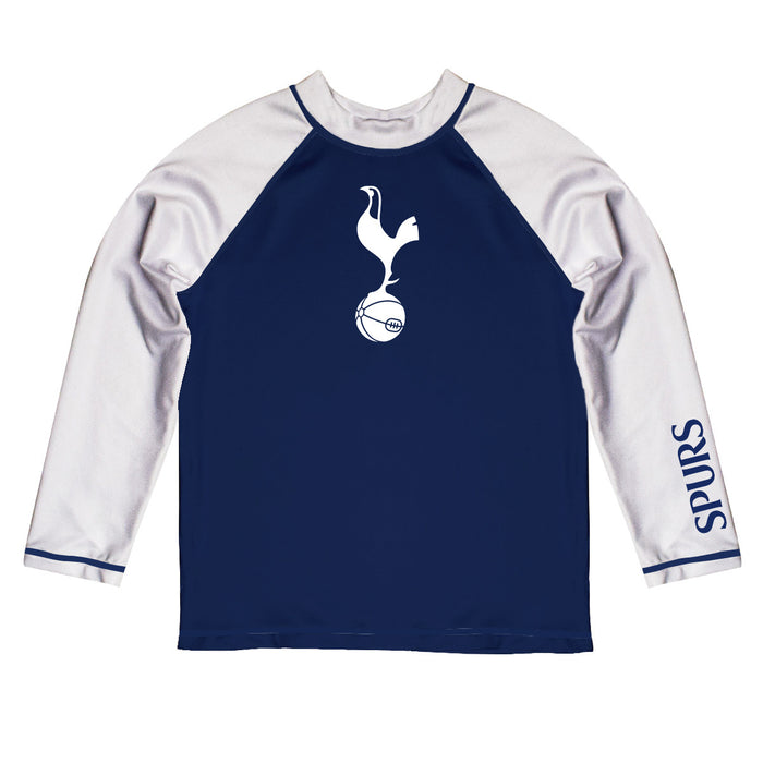 Tottenham Hotspur Vive La Fete Logo Navy Long Sleeve Raglan Rashguard