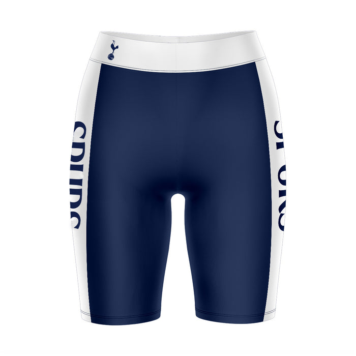 Tottenham Hotspur Game Day Logo on Thigh and Waistband Navy And White Women Bike Short.