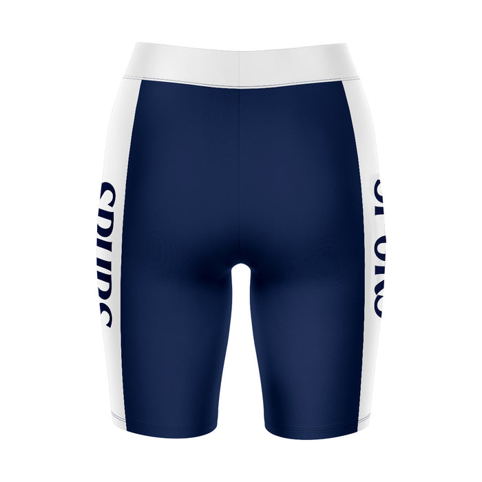 Tottenham Hotspur Game Day Logo on Thigh and Waistband Navy And White Women Bike Short.