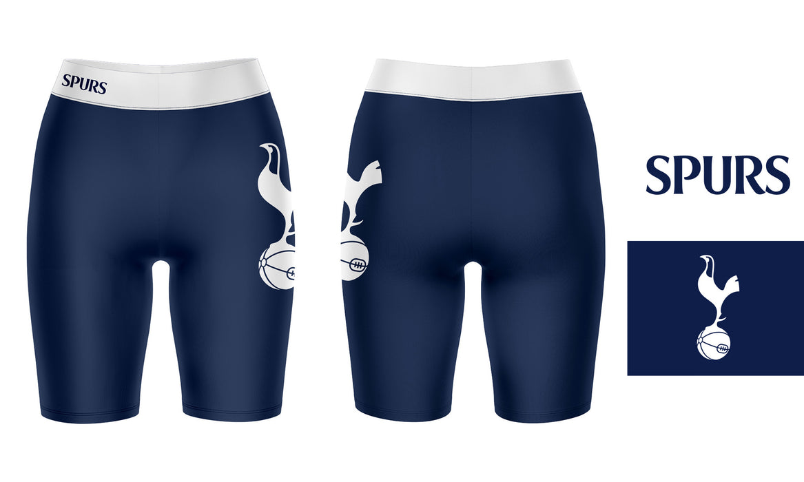 Tottenham Hotspur Game Day Logo on Thigh and Waistband Navy And White Women Bike Short