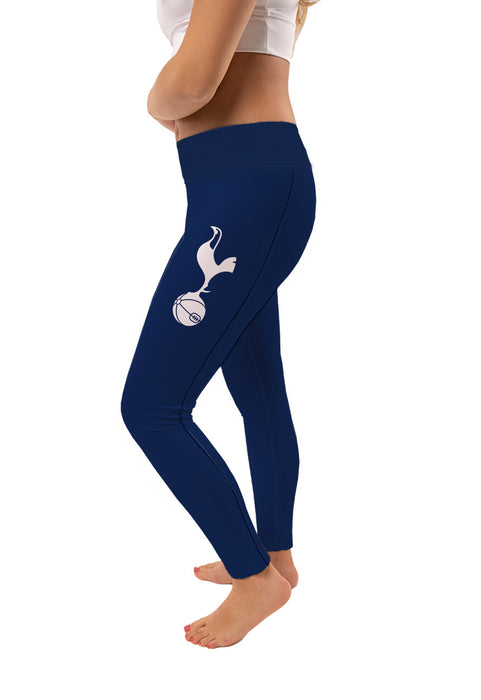 Tottenham Vive La Fete Sublimated Solid Color And Logo On Thigh Women Navy Leggings