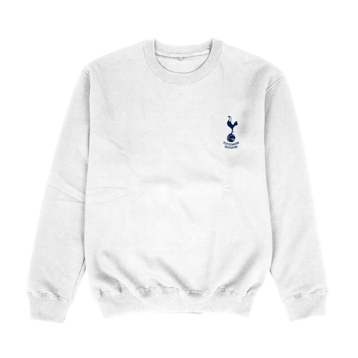 Tottenham Hotspur Hand Sketched Impressions Artwork White Crewneck Sweatshirt Woman's