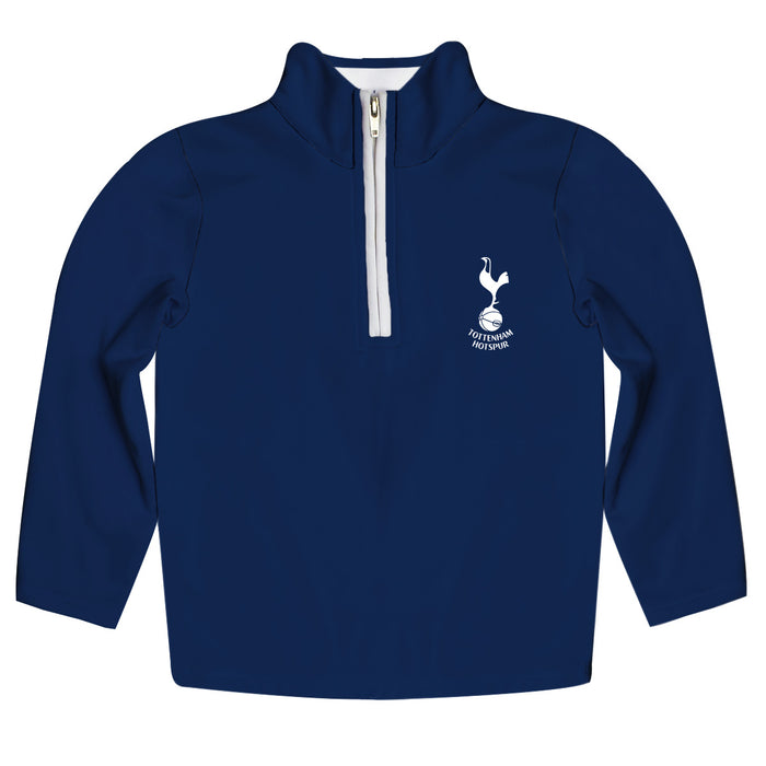 Tottenham Hotspur Hand Sketched Vive La Fete Impressions Artwork Womens Navy Quarter Zip Pullover