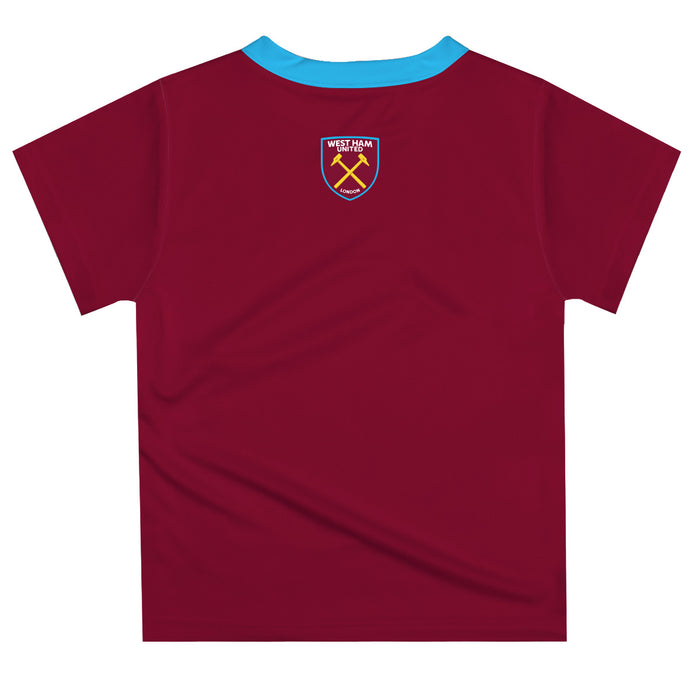 West Ham United Vive La Fete Mono Crest T-Shirt - Maroon