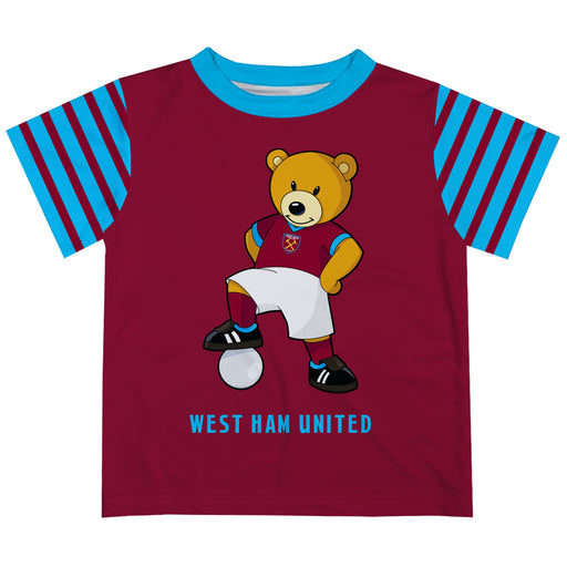 West Ham United Vive La Fete Mono Crest T-Shirt - Maroon