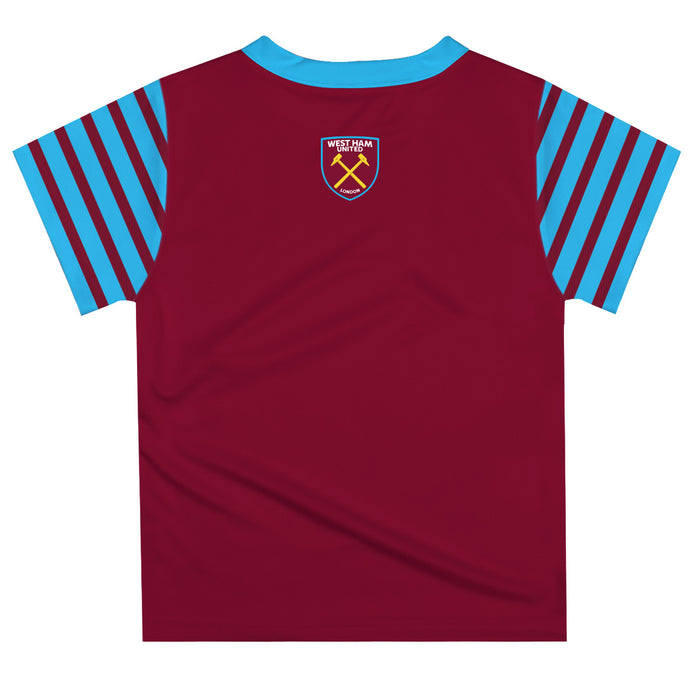 West Ham United Vive La Fete Mono Crest T-Shirt - Maroon