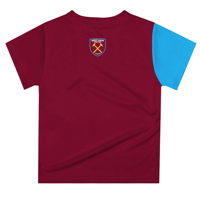 West Ham United Vive La Fete Mono Crest T-Shirt - Maroon