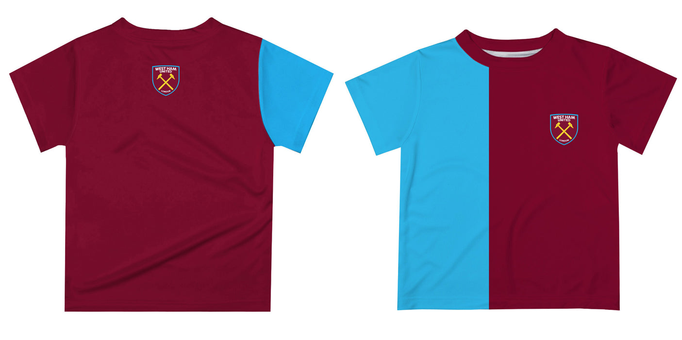 West Ham United Vive La Fete Mono Crest T-Shirt - Maroon