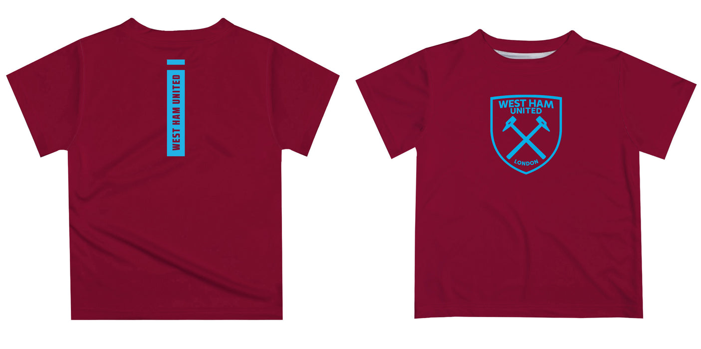 West Ham United Vive La Fete Mono Crest T-Shirt - Maroon