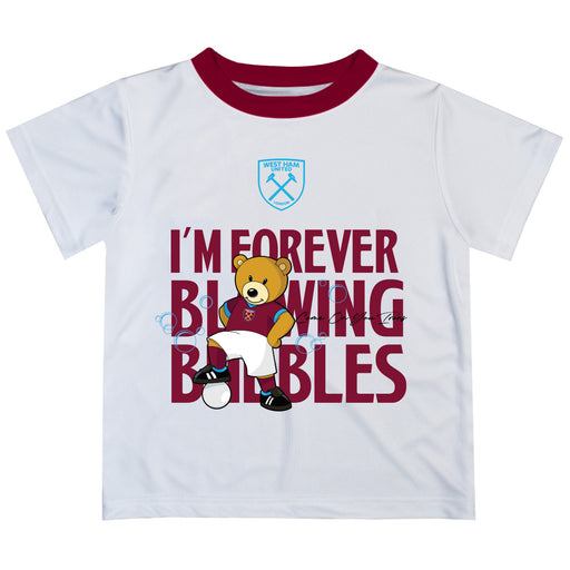 West Ham United Vive La Fete Im Forever Blowing Bubbles T-Shirt - White