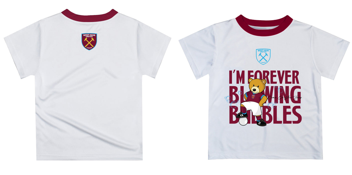 West Ham United Vive La Fete Im Forever Blowing Bubbles T-Shirt - White