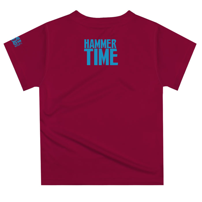 West Ham United Vive La Fete Team Logo T-Shirt - Maroon