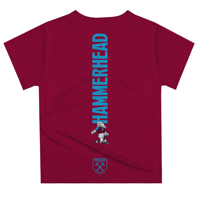 West Ham United Vive La Fete Team Logo T-Shirt - Maroon