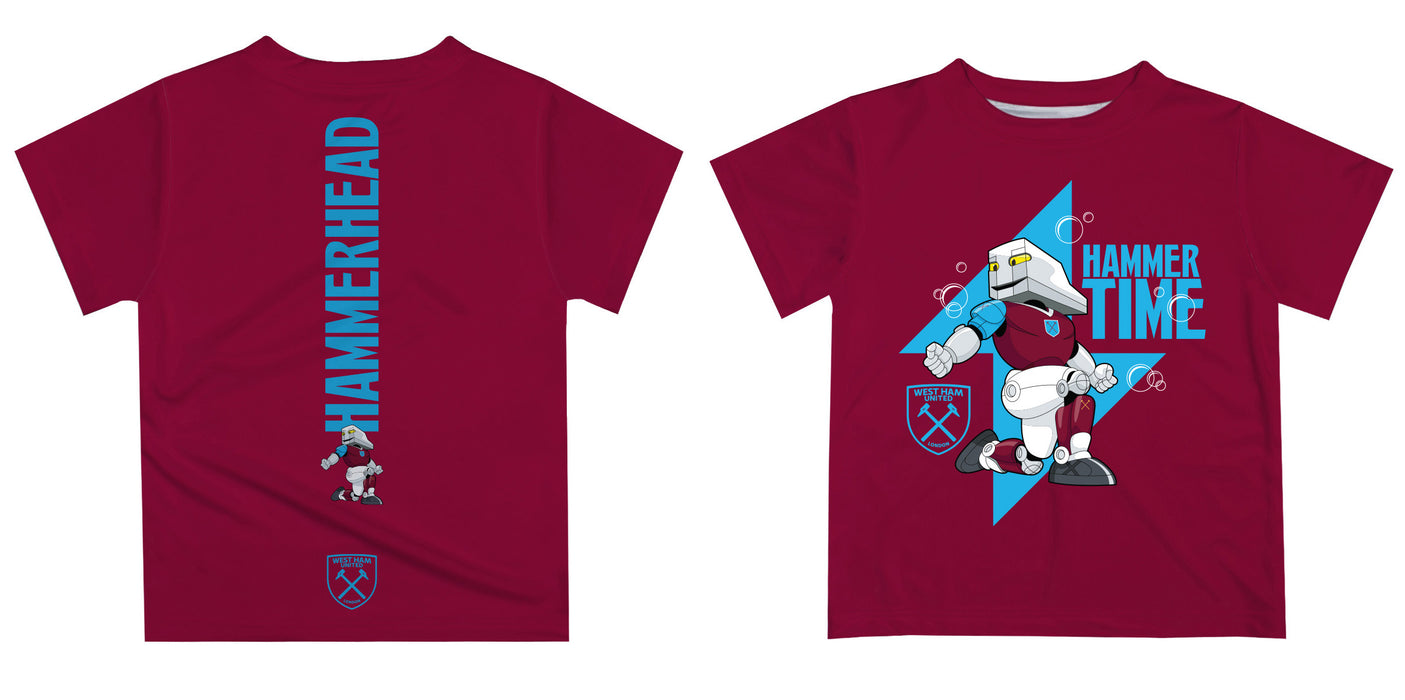 West Ham United Vive La Fete Team Logo T-Shirt - Maroon