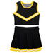 Black Gold Sleeveless Cheerleader Set