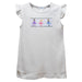 Ballerinas White Knit Angel Wing Sleeves Girls Tshirt