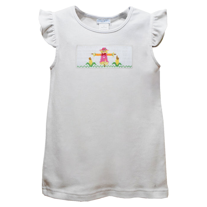 ScarecrowWhite Knit Angel Wing Sleeves Girls Tshirt