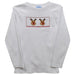 Christmas Reindeer White Knit Long Sleeve Boys Tee Shirt