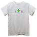 Monster White Knit Short Sleeve Boys Tee Shirt