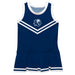 University of Arkansas at Fort Smith Lions Vive La Fete Game Day Navy Sleeveless Cheerleader Dress